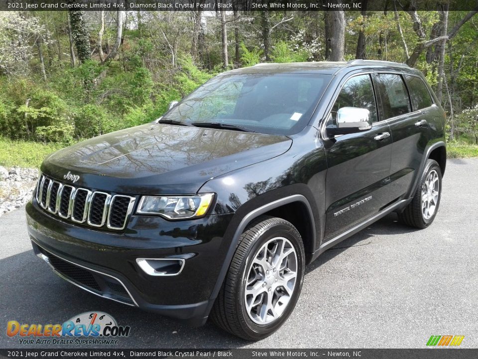 2021 Jeep Grand Cherokee Limited 4x4 Diamond Black Crystal Pearl / Black Photo #2
