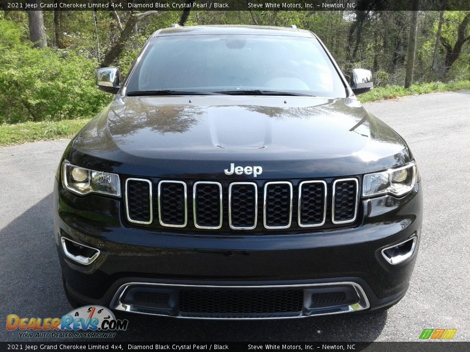 2021 Jeep Grand Cherokee Limited 4x4 Diamond Black Crystal Pearl / Black Photo #3