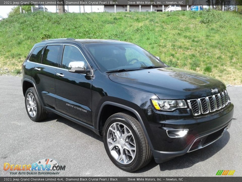 2021 Jeep Grand Cherokee Limited 4x4 Diamond Black Crystal Pearl / Black Photo #4