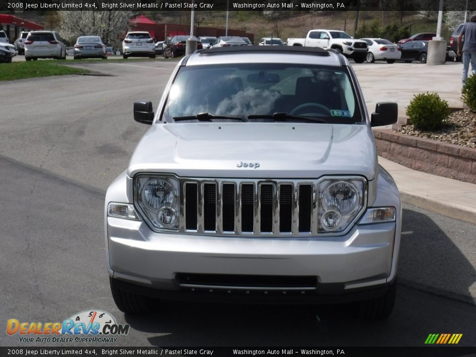 2008 Jeep Liberty Limited 4x4 Bright Silver Metallic / Pastel Slate Gray Photo #10