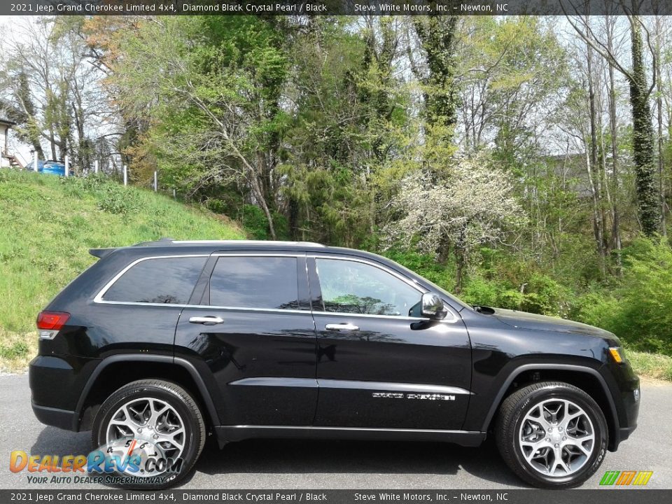 2021 Jeep Grand Cherokee Limited 4x4 Diamond Black Crystal Pearl / Black Photo #5