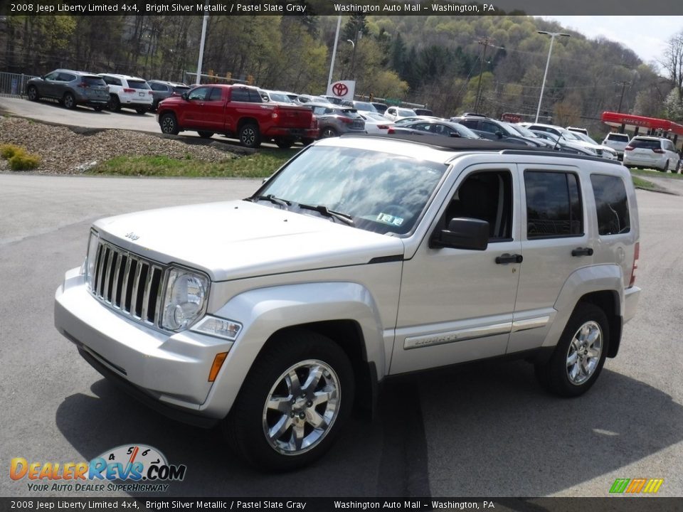 2008 Jeep Liberty Limited 4x4 Bright Silver Metallic / Pastel Slate Gray Photo #11