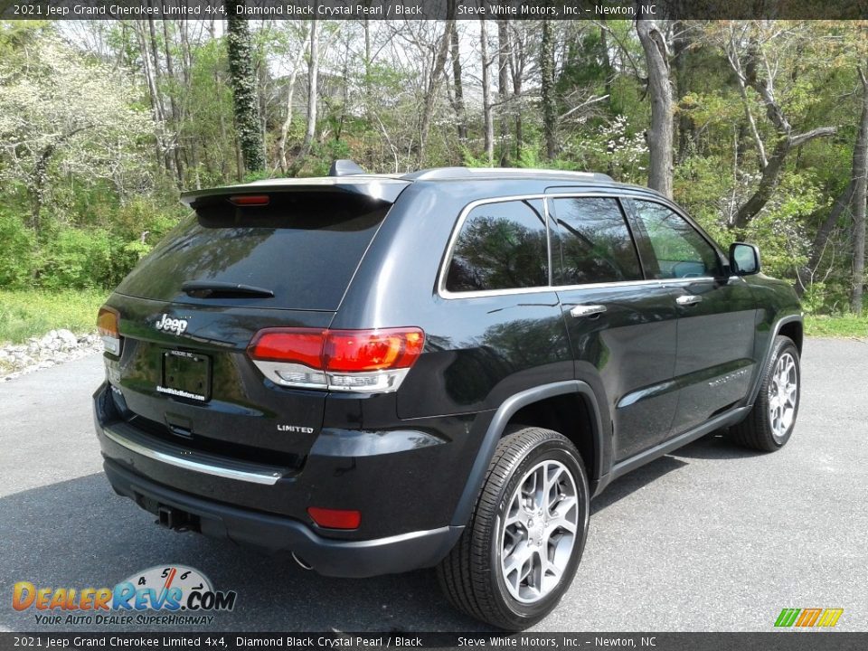 2021 Jeep Grand Cherokee Limited 4x4 Diamond Black Crystal Pearl / Black Photo #6