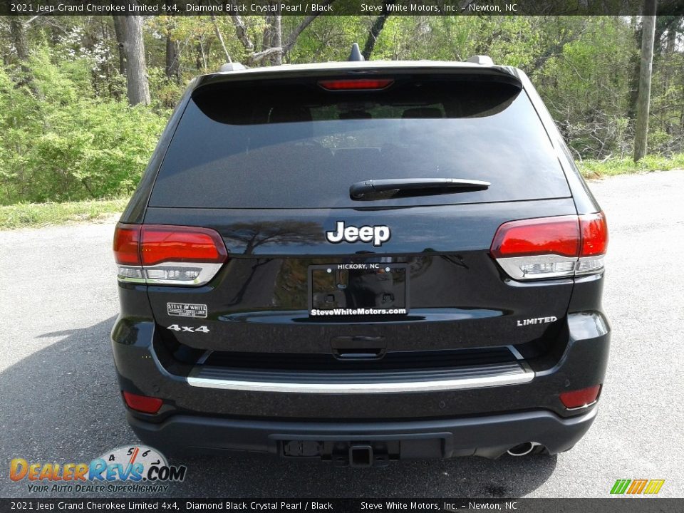 2021 Jeep Grand Cherokee Limited 4x4 Diamond Black Crystal Pearl / Black Photo #7