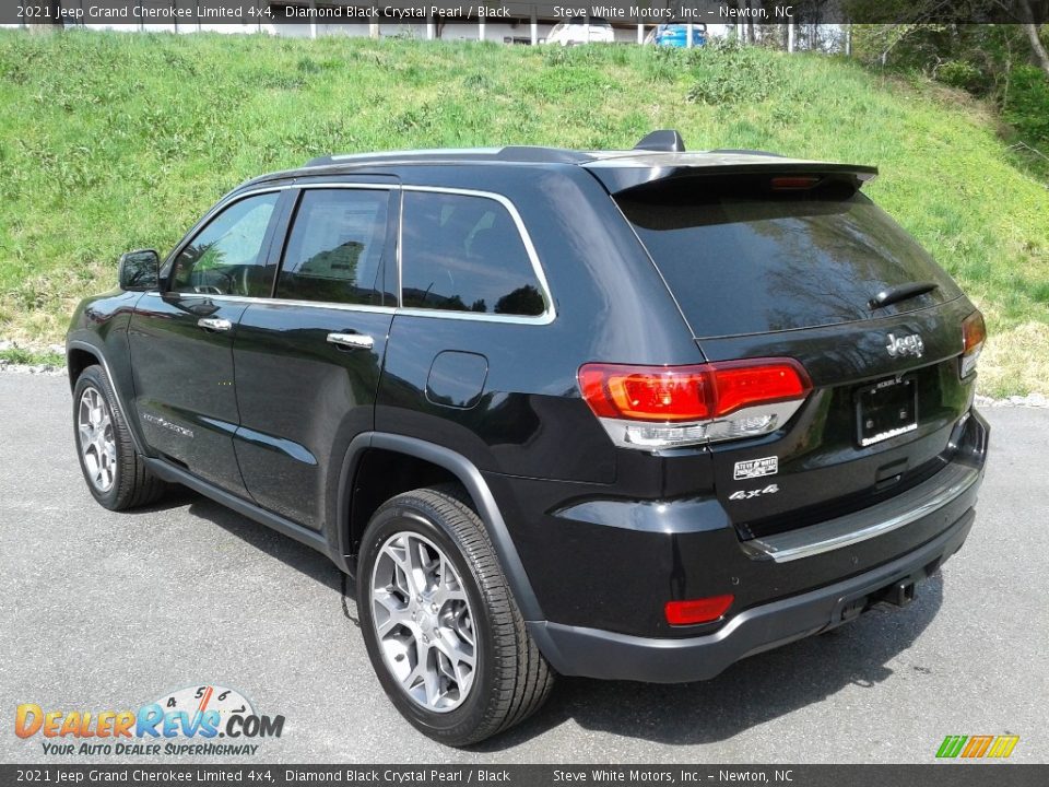2021 Jeep Grand Cherokee Limited 4x4 Diamond Black Crystal Pearl / Black Photo #8