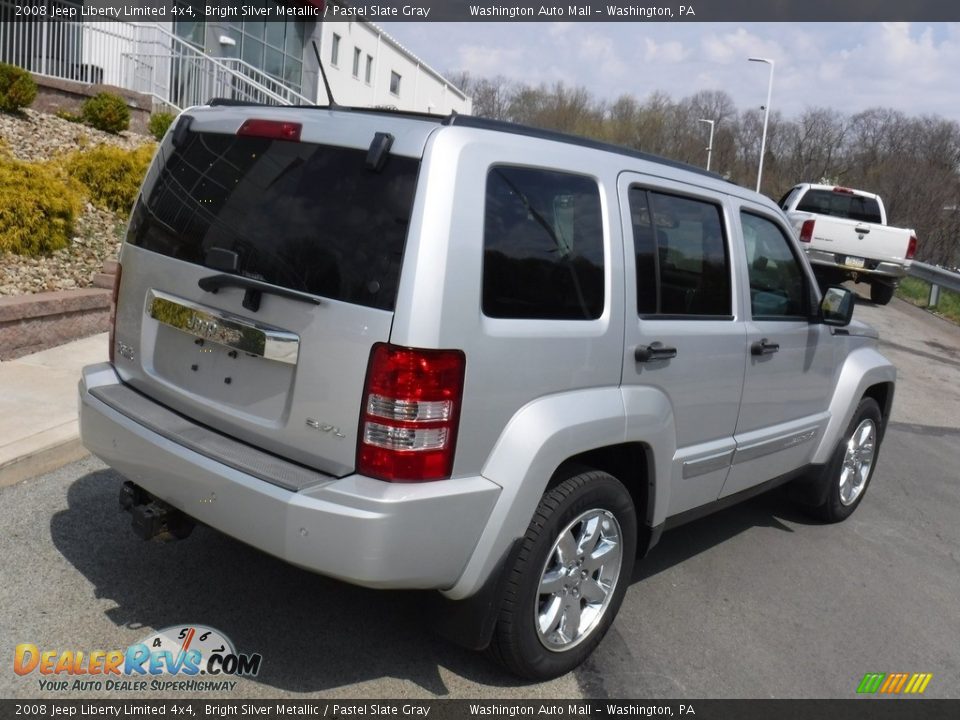 2008 Jeep Liberty Limited 4x4 Bright Silver Metallic / Pastel Slate Gray Photo #16