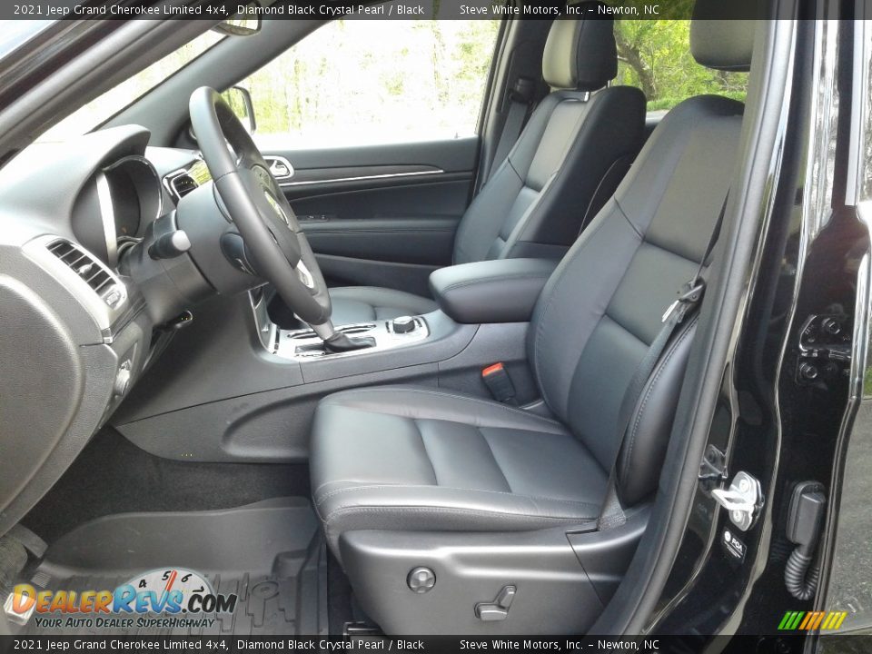 2021 Jeep Grand Cherokee Limited 4x4 Diamond Black Crystal Pearl / Black Photo #10