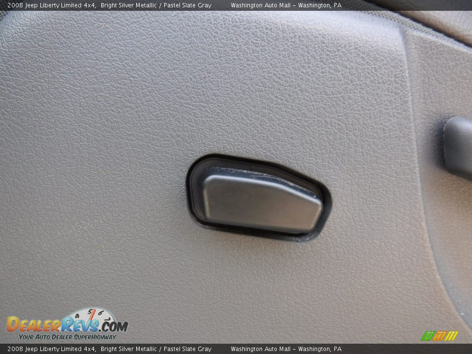 2008 Jeep Liberty Limited 4x4 Bright Silver Metallic / Pastel Slate Gray Photo #20