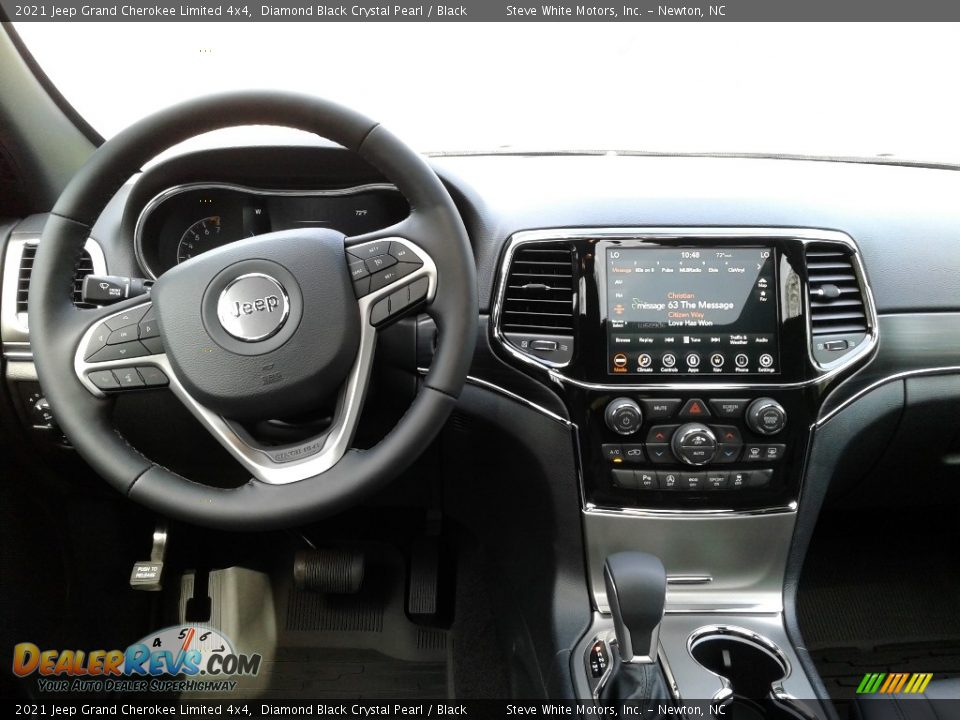 2021 Jeep Grand Cherokee Limited 4x4 Diamond Black Crystal Pearl / Black Photo #18