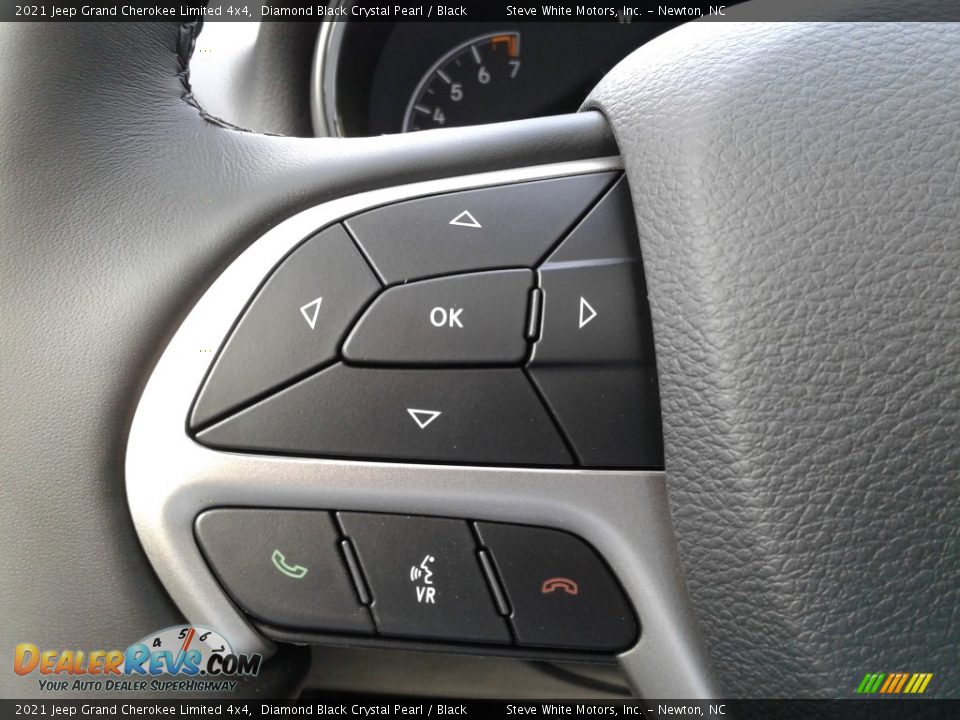 2021 Jeep Grand Cherokee Limited 4x4 Diamond Black Crystal Pearl / Black Photo #19