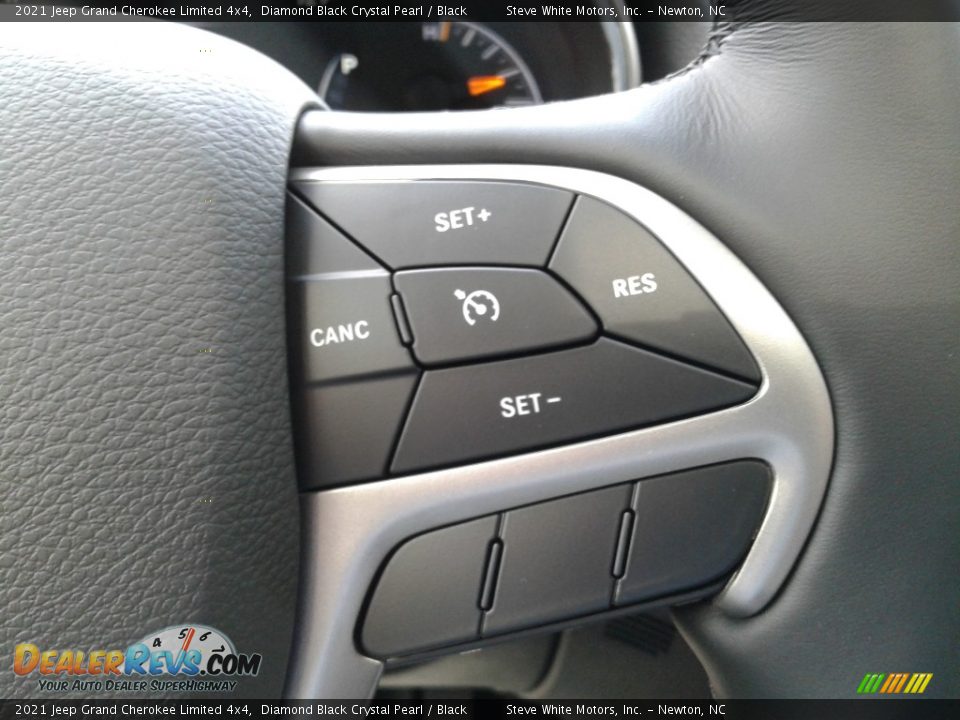 2021 Jeep Grand Cherokee Limited 4x4 Diamond Black Crystal Pearl / Black Photo #20