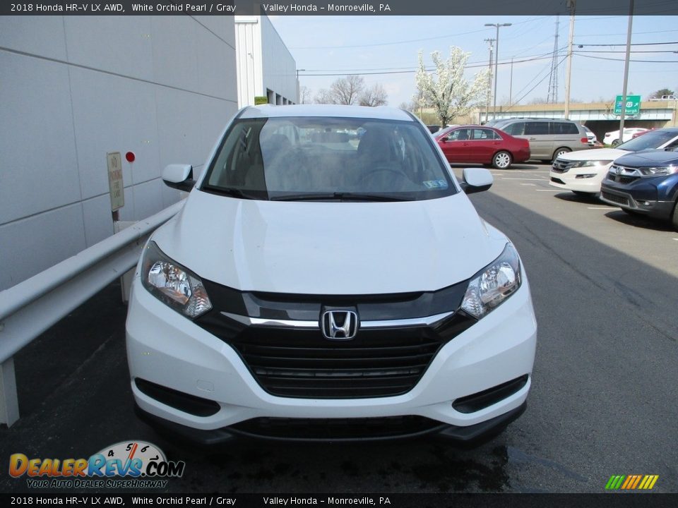2018 Honda HR-V LX AWD White Orchid Pearl / Gray Photo #8