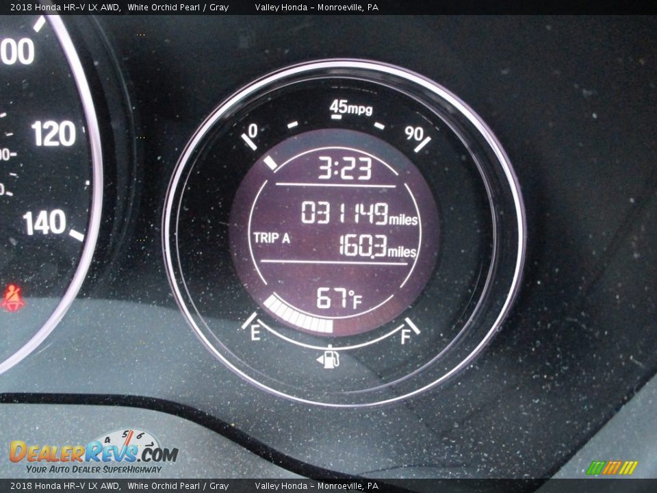 2018 Honda HR-V LX AWD White Orchid Pearl / Gray Photo #20