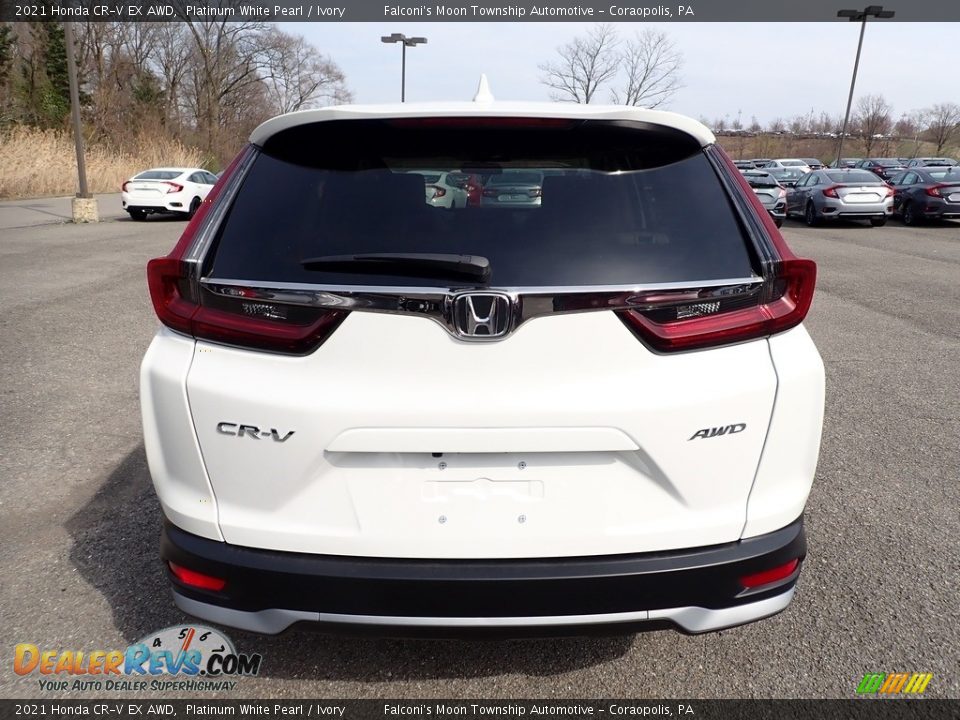 2021 Honda CR-V EX AWD Platinum White Pearl / Ivory Photo #3