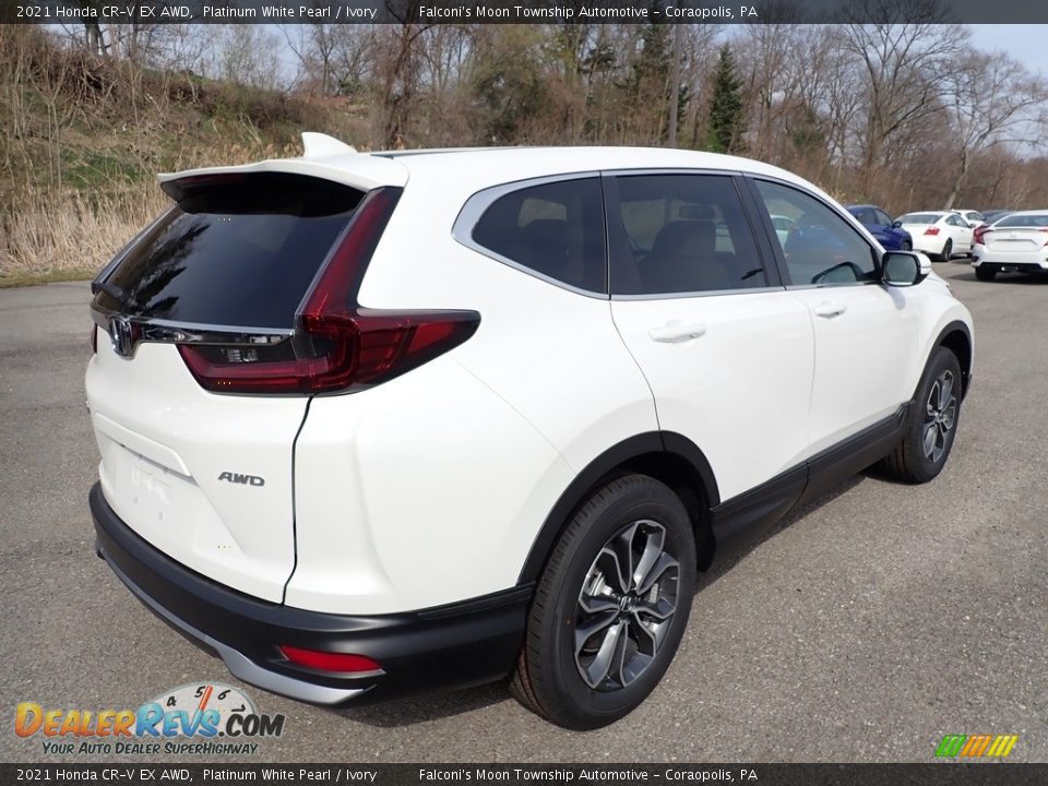 2021 Honda CR-V EX AWD Platinum White Pearl / Ivory Photo #4