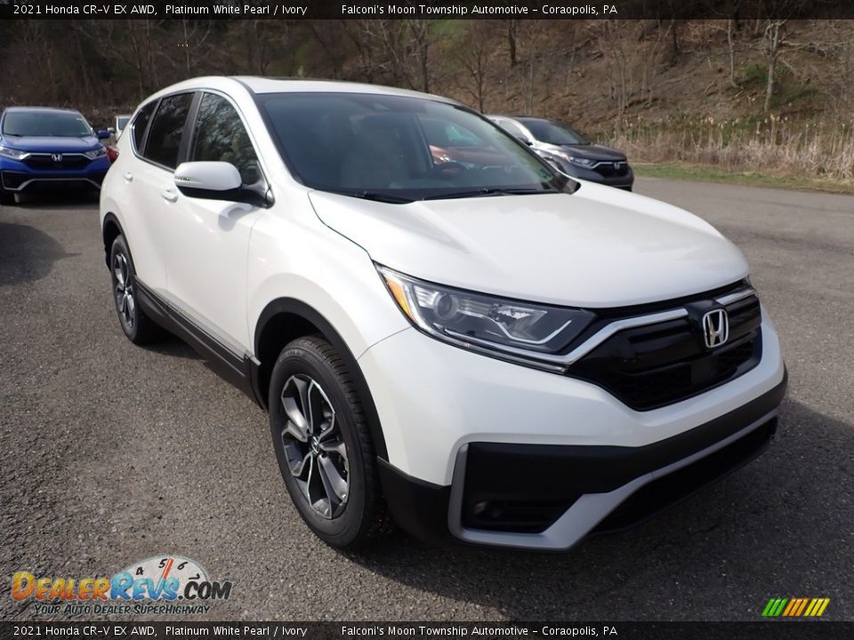 2021 Honda CR-V EX AWD Platinum White Pearl / Ivory Photo #5