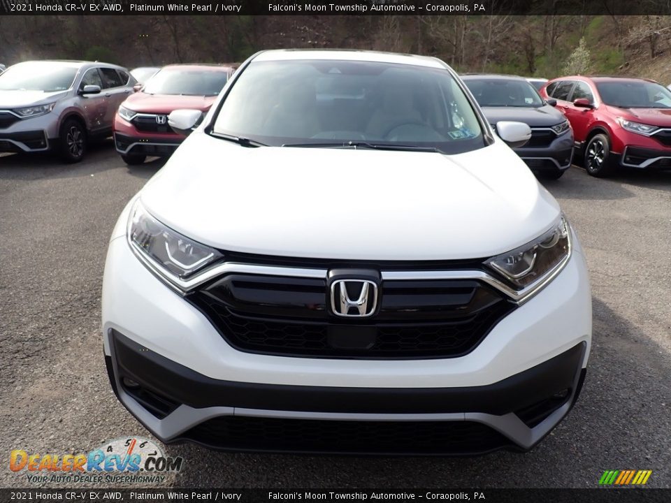 2021 Honda CR-V EX AWD Platinum White Pearl / Ivory Photo #6