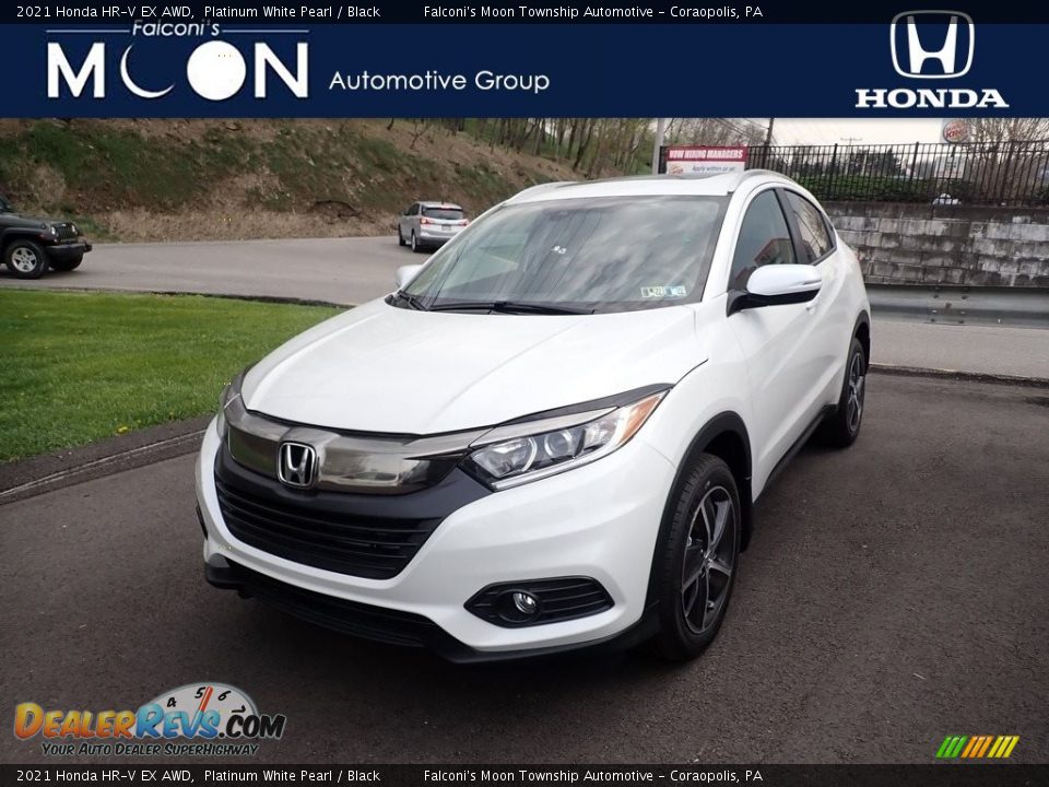 2021 Honda HR-V EX AWD Platinum White Pearl / Black Photo #1