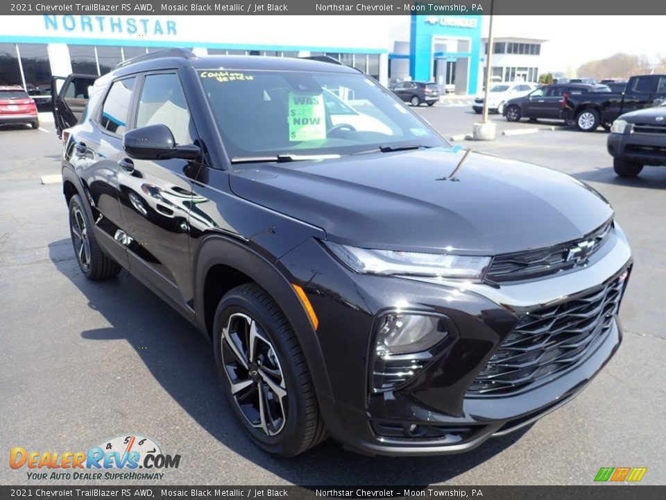 2021 Chevrolet TrailBlazer RS AWD Mosaic Black Metallic / Jet Black Photo #8