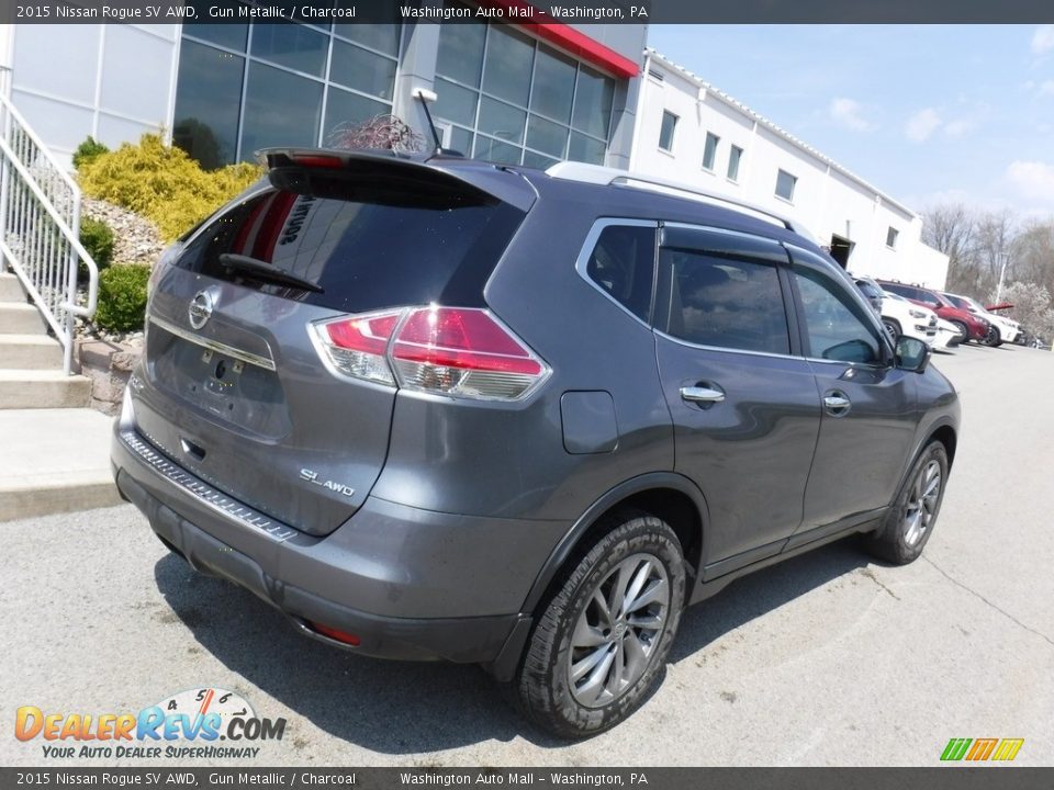 2015 Nissan Rogue SV AWD Gun Metallic / Charcoal Photo #14