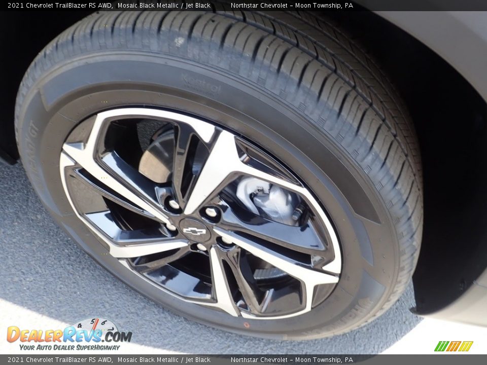 2021 Chevrolet TrailBlazer RS AWD Mosaic Black Metallic / Jet Black Photo #10