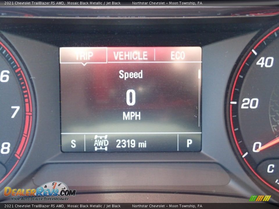 2021 Chevrolet TrailBlazer RS AWD Mosaic Black Metallic / Jet Black Photo #19