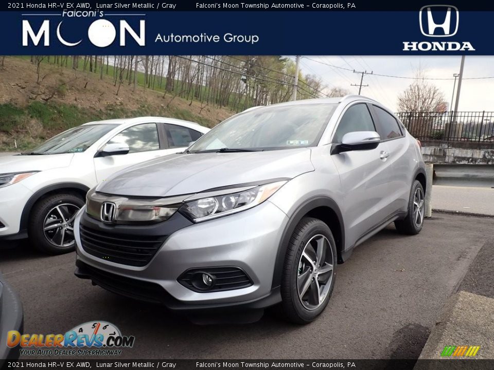 2021 Honda HR-V EX AWD Lunar Silver Metallic / Gray Photo #1
