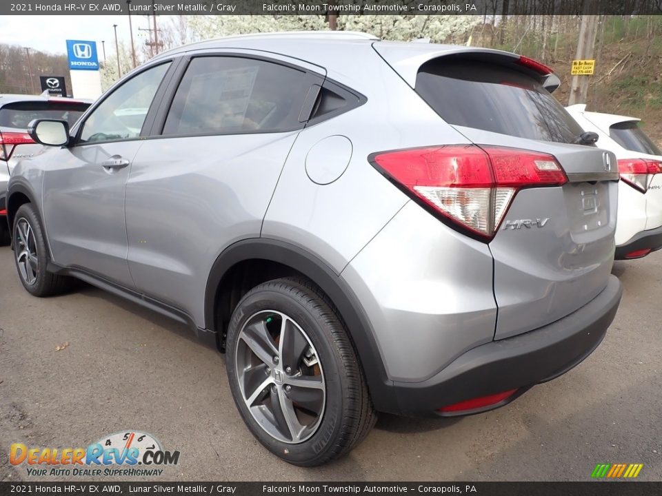 2021 Honda HR-V EX AWD Lunar Silver Metallic / Gray Photo #4