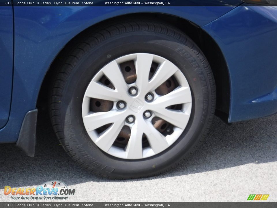 2012 Honda Civic LX Sedan Dyno Blue Pearl / Stone Photo #3