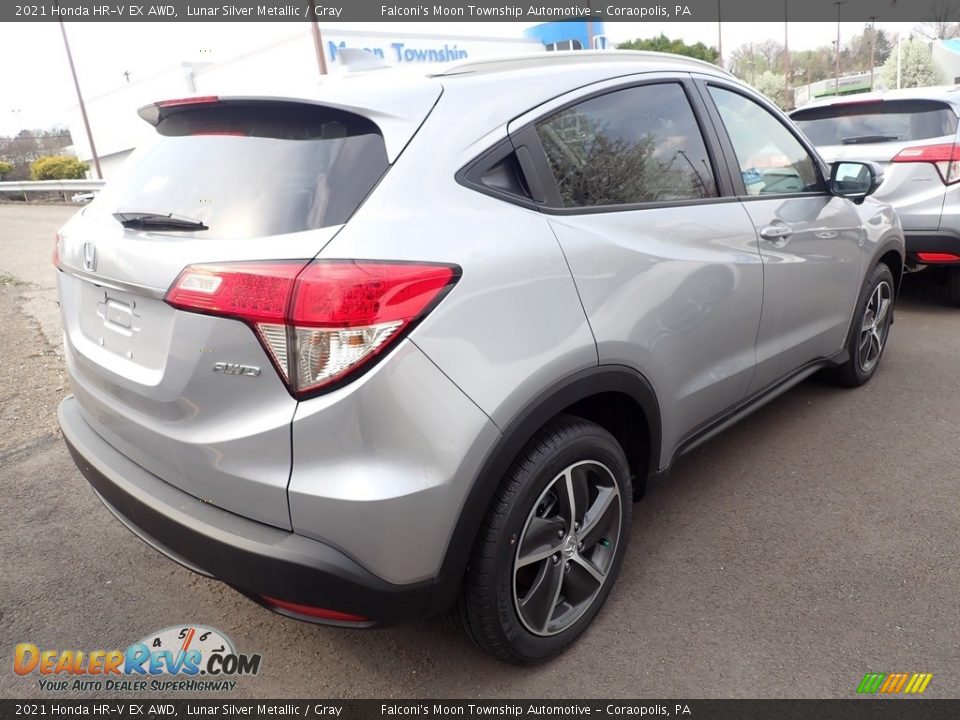 2021 Honda HR-V EX AWD Lunar Silver Metallic / Gray Photo #5