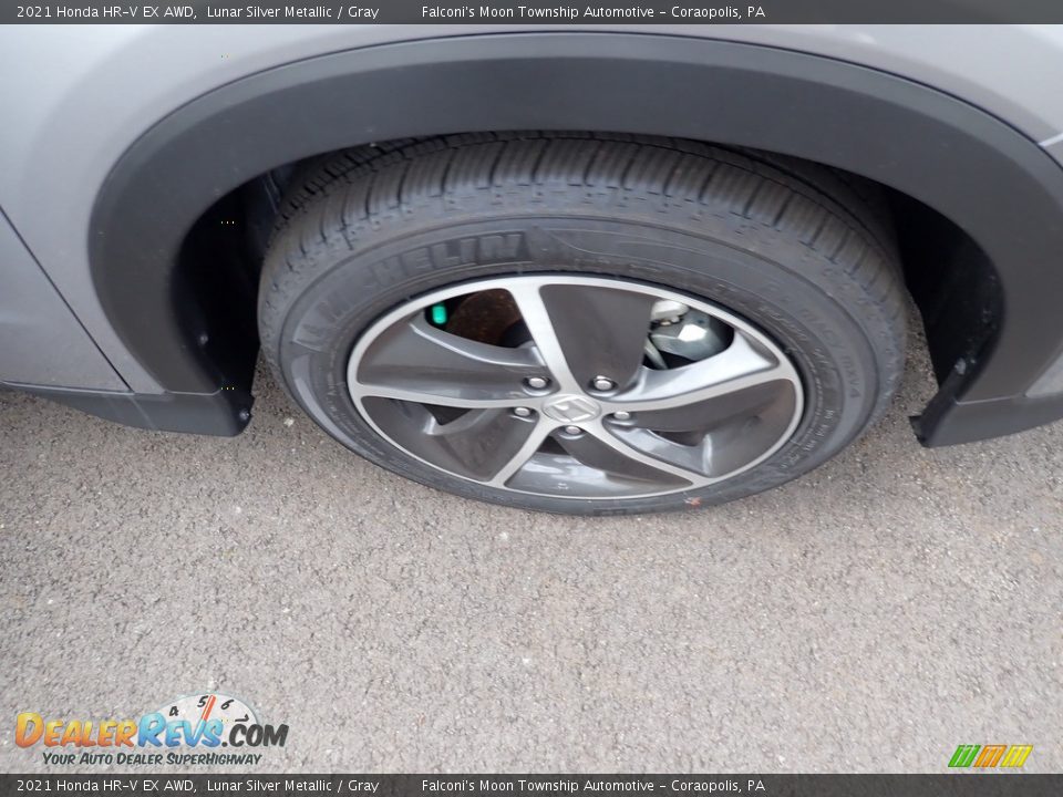 2021 Honda HR-V EX AWD Lunar Silver Metallic / Gray Photo #7