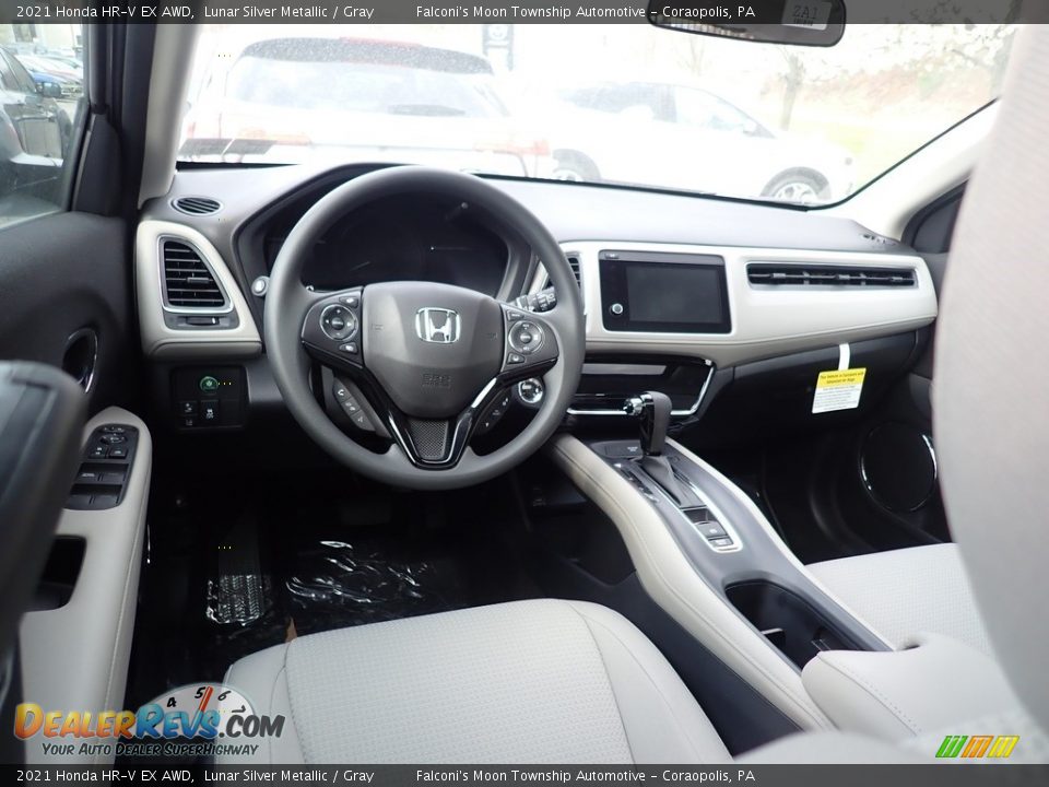 2021 Honda HR-V EX AWD Lunar Silver Metallic / Gray Photo #8