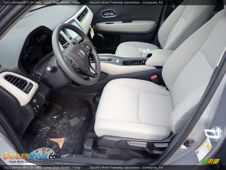 2021 Honda HR-V EX AWD Lunar Silver Metallic / Gray Photo #10