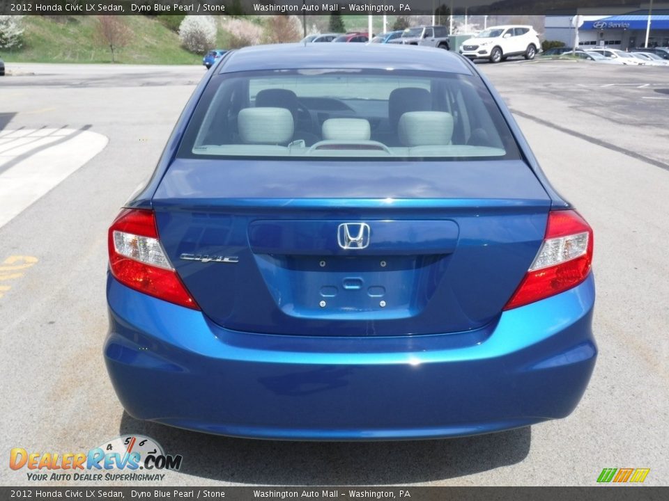 2012 Honda Civic LX Sedan Dyno Blue Pearl / Stone Photo #9