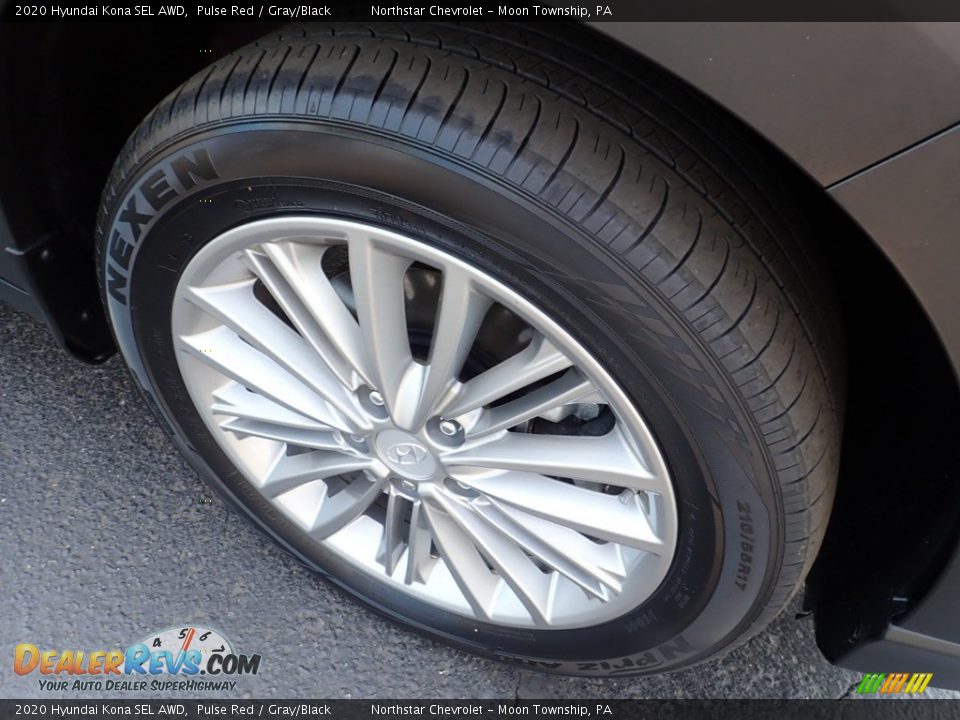 2020 Hyundai Kona SEL AWD Pulse Red / Gray/Black Photo #14