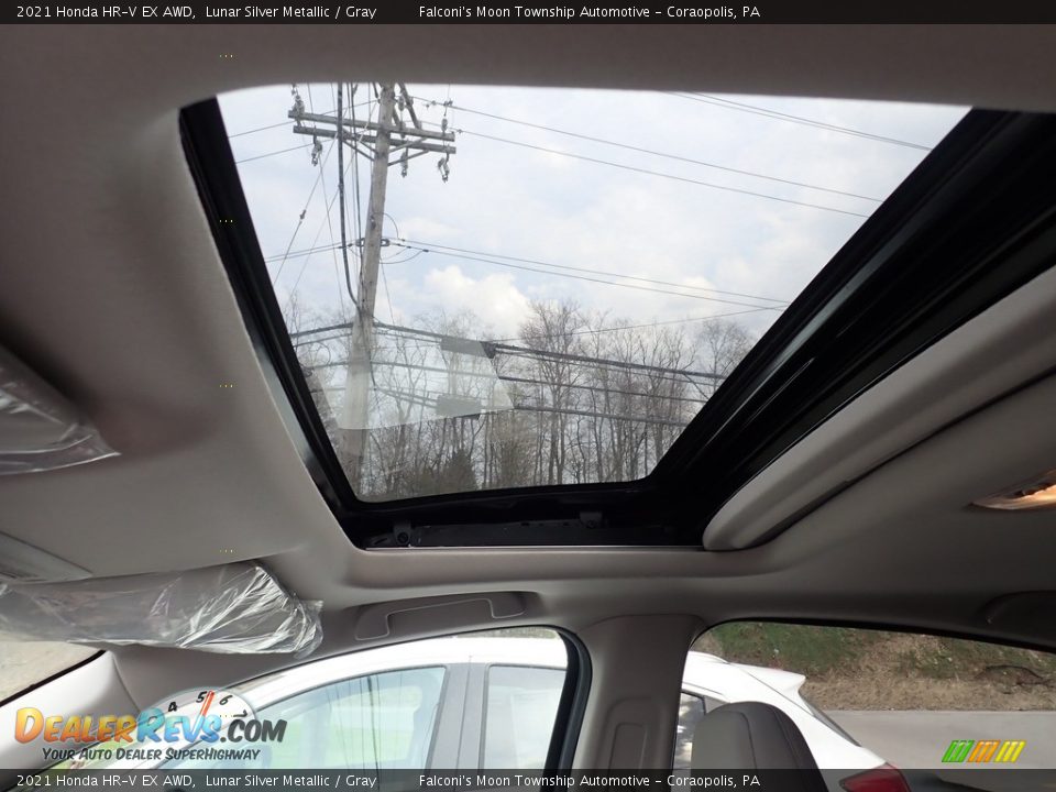 2021 Honda HR-V EX AWD Lunar Silver Metallic / Gray Photo #12