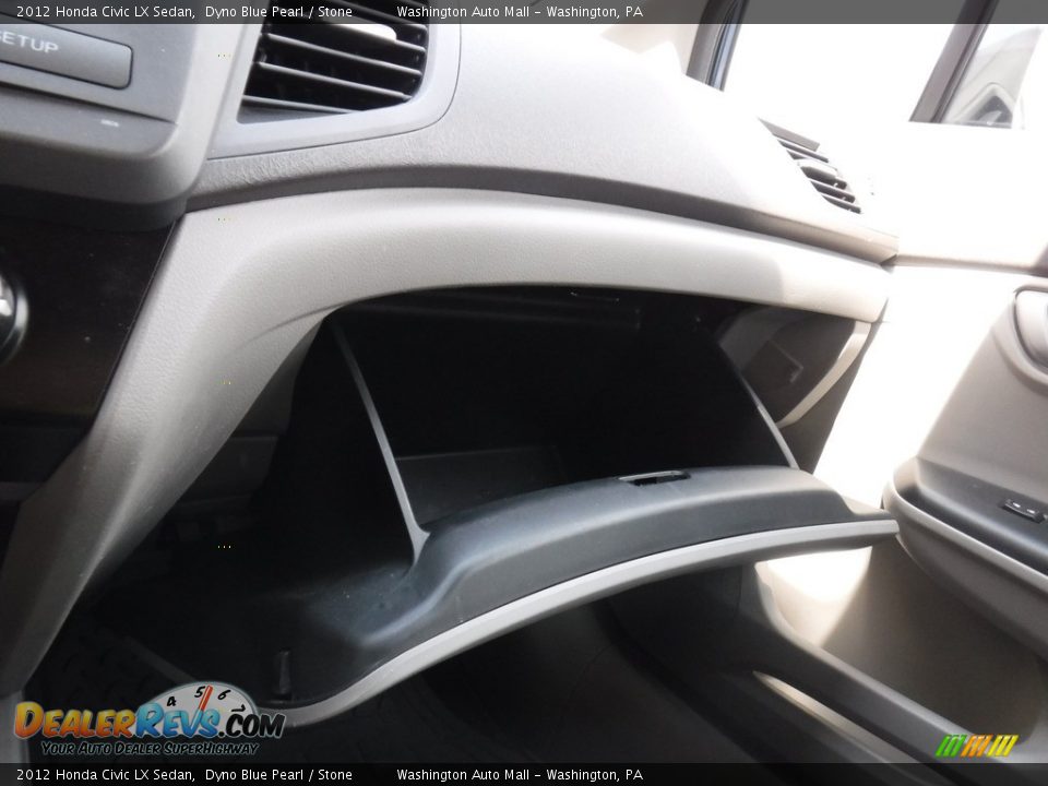 2012 Honda Civic LX Sedan Dyno Blue Pearl / Stone Photo #11
