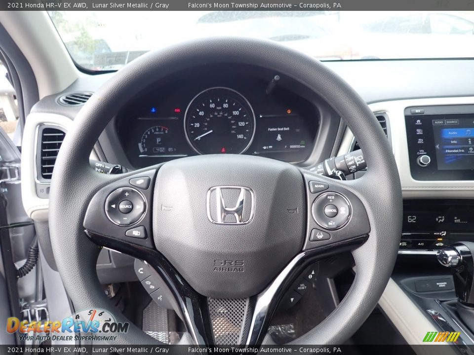 2021 Honda HR-V EX AWD Lunar Silver Metallic / Gray Photo #16
