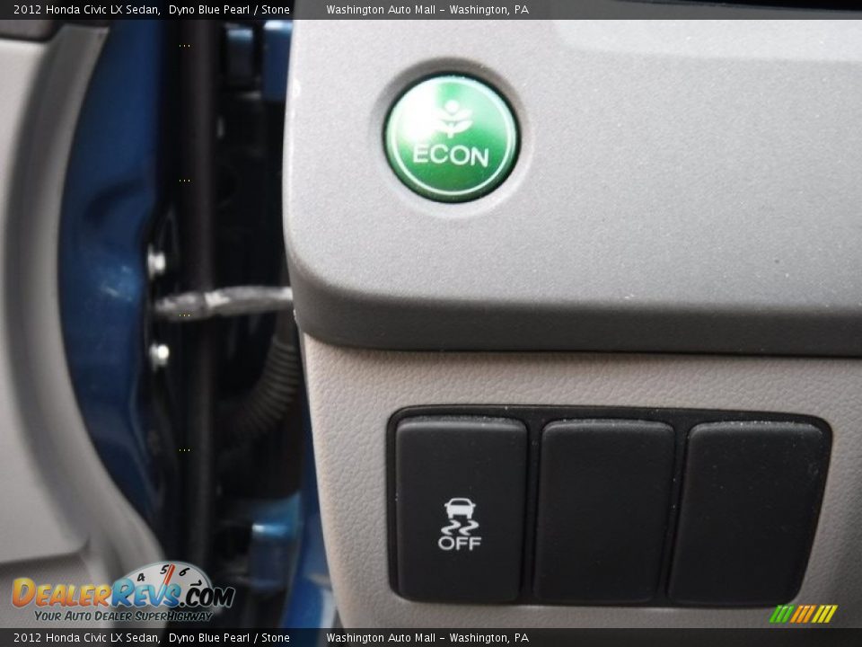2012 Honda Civic LX Sedan Dyno Blue Pearl / Stone Photo #16