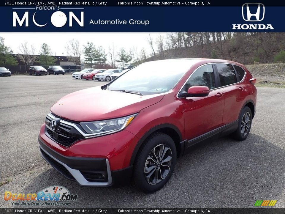 2021 Honda CR-V EX-L AWD Radiant Red Metallic / Gray Photo #1