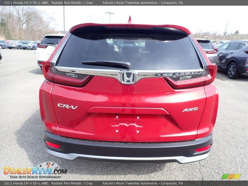 2021 Honda CR-V EX-L AWD Radiant Red Metallic / Gray Photo #3