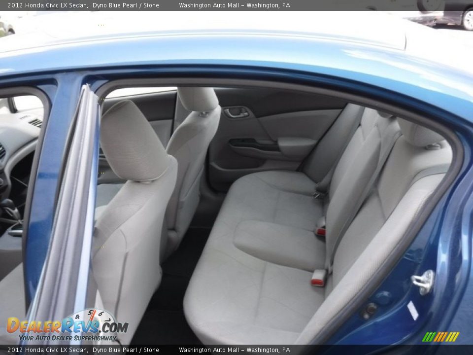 2012 Honda Civic LX Sedan Dyno Blue Pearl / Stone Photo #22