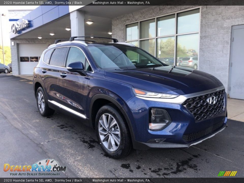 2020 Hyundai Santa Fe SEL AWD Stormy Sea / Black Photo #1