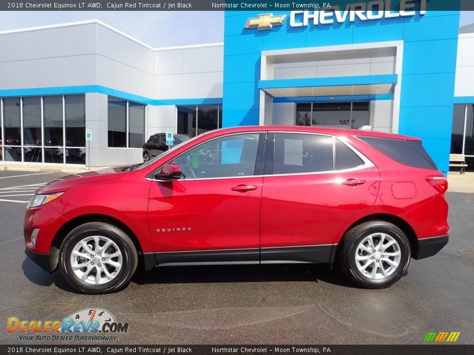 2018 Chevrolet Equinox LT AWD Cajun Red Tintcoat / Jet Black Photo #3