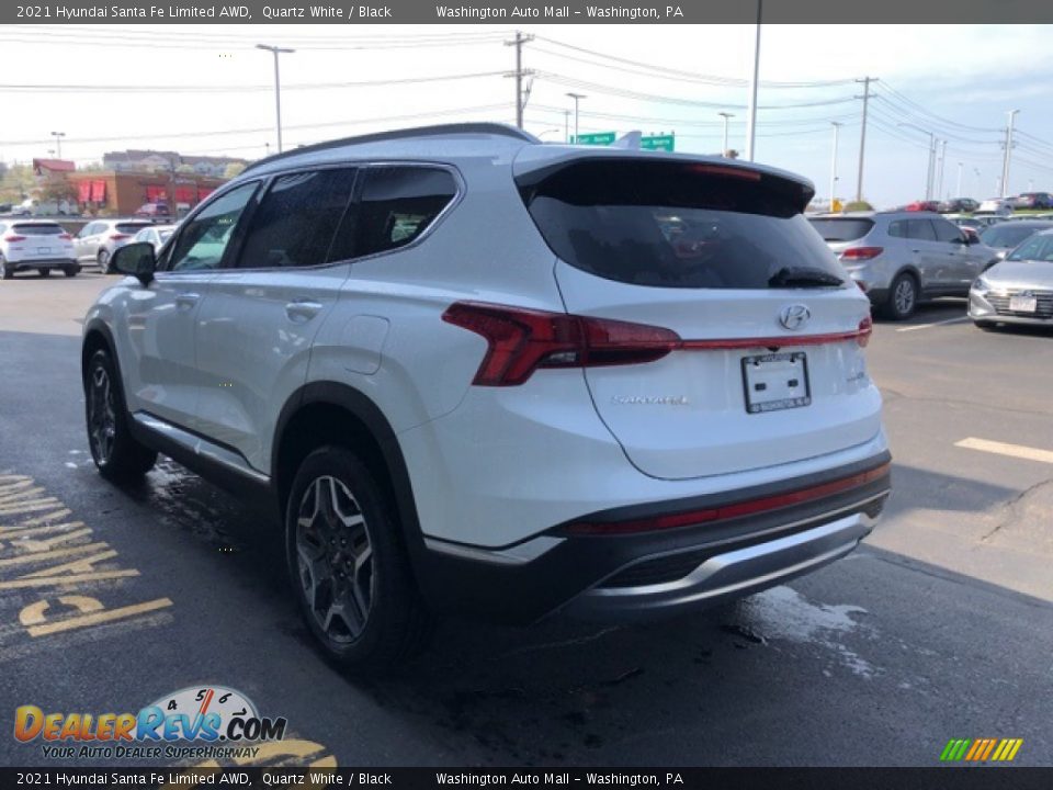 2021 Hyundai Santa Fe Limited AWD Quartz White / Black Photo #3