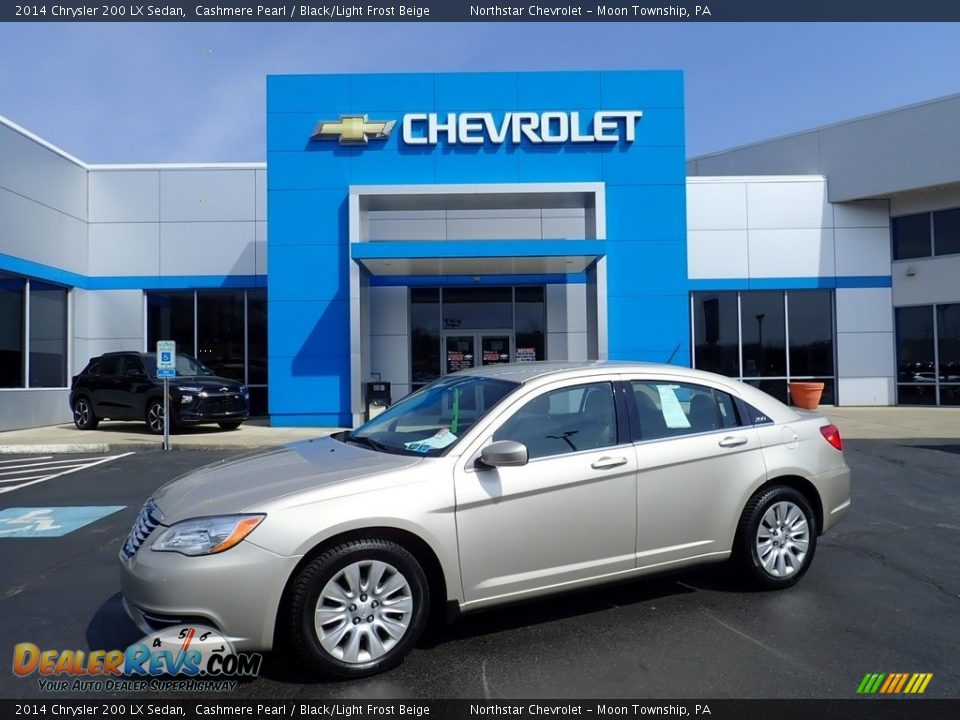 2014 Chrysler 200 LX Sedan Cashmere Pearl / Black/Light Frost Beige Photo #1