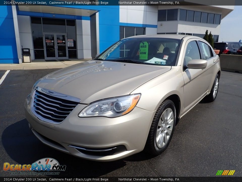 2014 Chrysler 200 LX Sedan Cashmere Pearl / Black/Light Frost Beige Photo #2