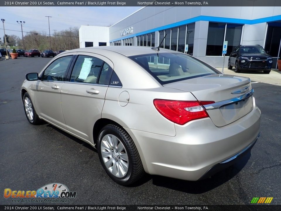 2014 Chrysler 200 LX Sedan Cashmere Pearl / Black/Light Frost Beige Photo #4