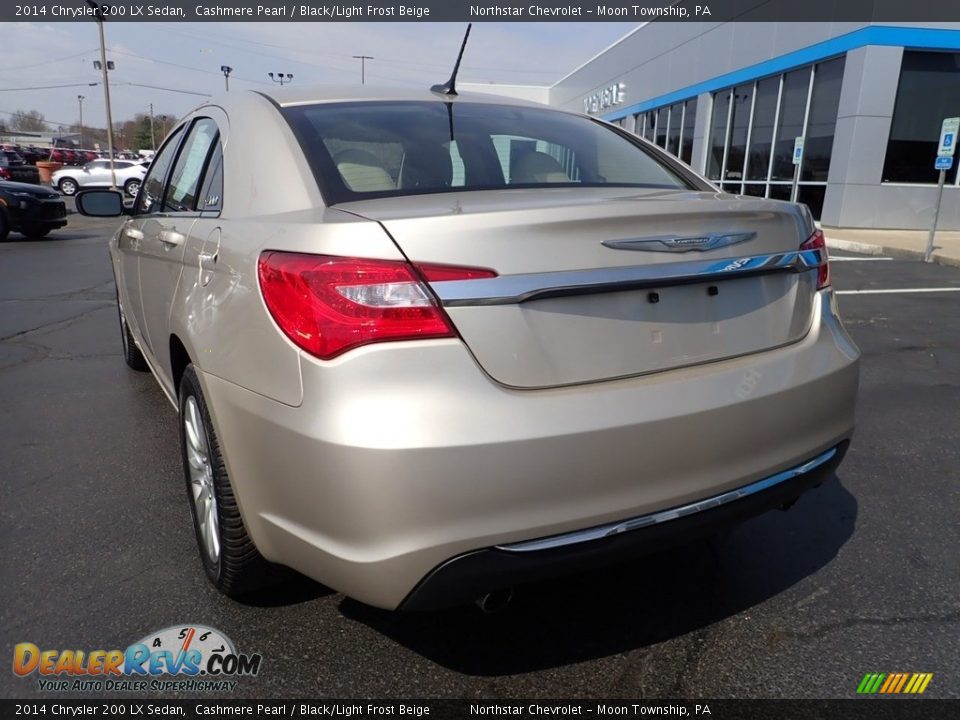 2014 Chrysler 200 LX Sedan Cashmere Pearl / Black/Light Frost Beige Photo #5