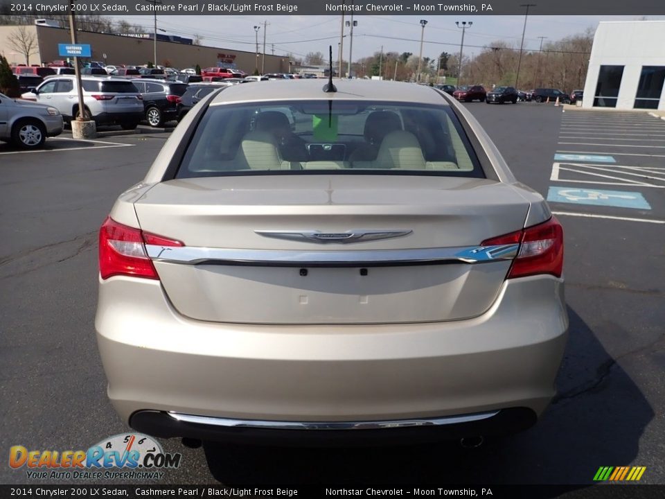 2014 Chrysler 200 LX Sedan Cashmere Pearl / Black/Light Frost Beige Photo #6